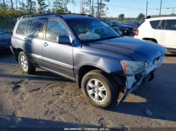  Salvage Toyota Highlander