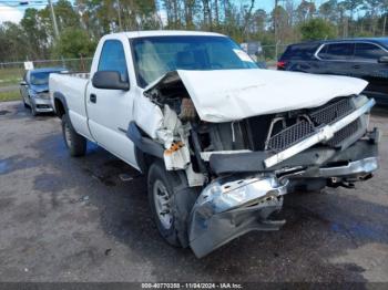  Salvage Chevrolet Silverado 2500