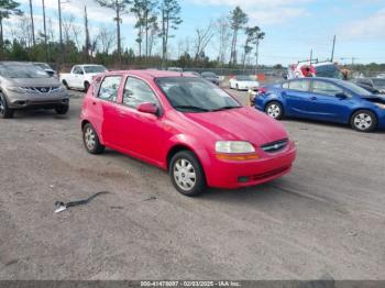  Salvage Chevrolet Aveo