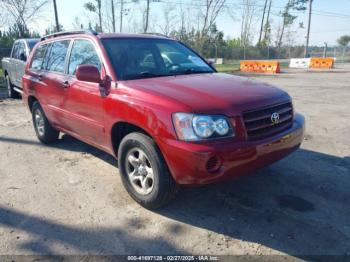  Salvage Toyota Highlander