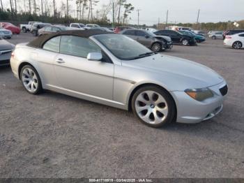  Salvage BMW 6 Series