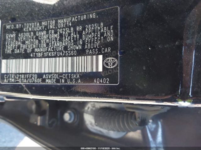 Toyota Camry Se Image 7