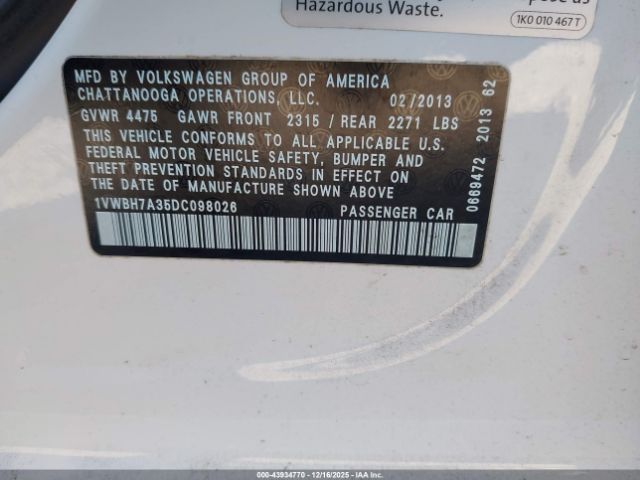 Volkswagen Passat 2.5l Se Image 7