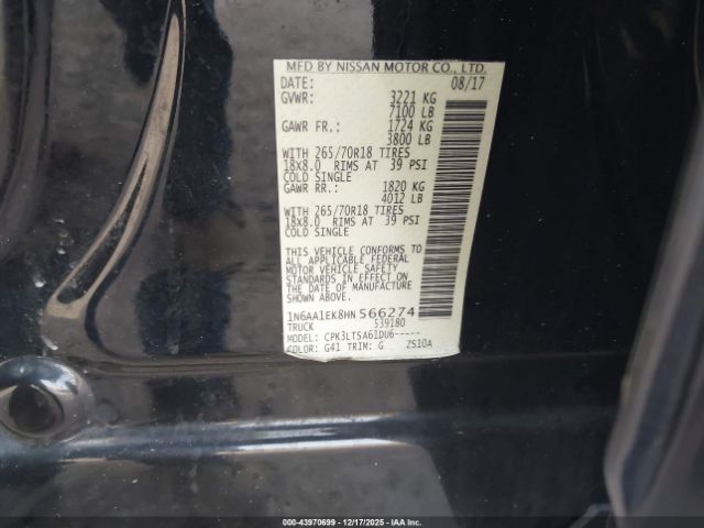 Nissan Titan Sv Image 3