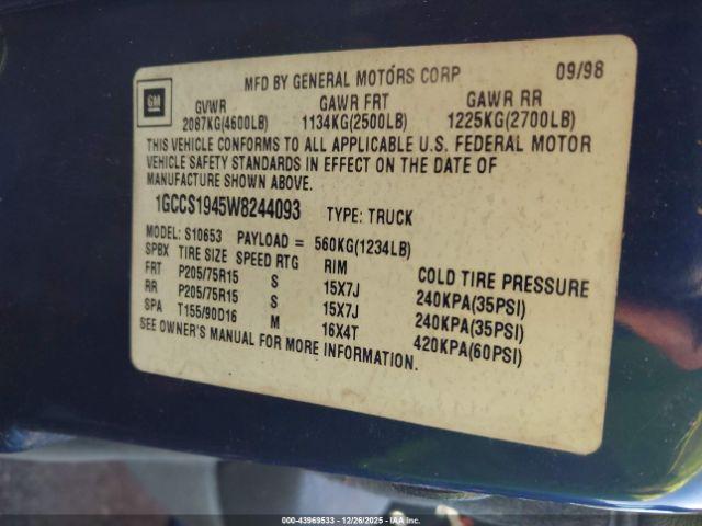 Chevrolet S-10 Ls Fleetside Image 11