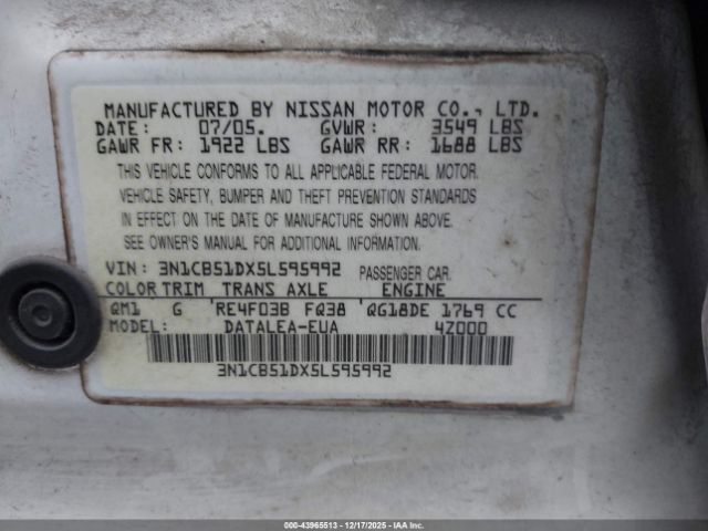 Nissan Sentra 1.8s Image 9