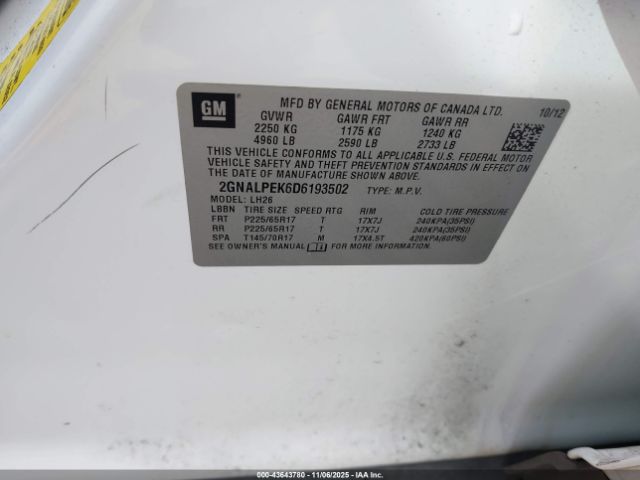 Chevrolet Equinox 2lt Image 14