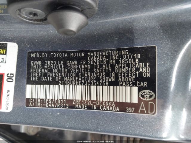 Toyota Corolla Le Image 9