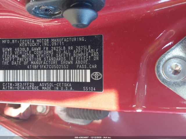 Toyota Camry Se Image 2