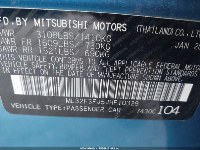 Mitsubishi Mirage Es Image 5