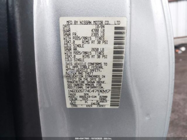 Nissan Frontier Xe Image 15